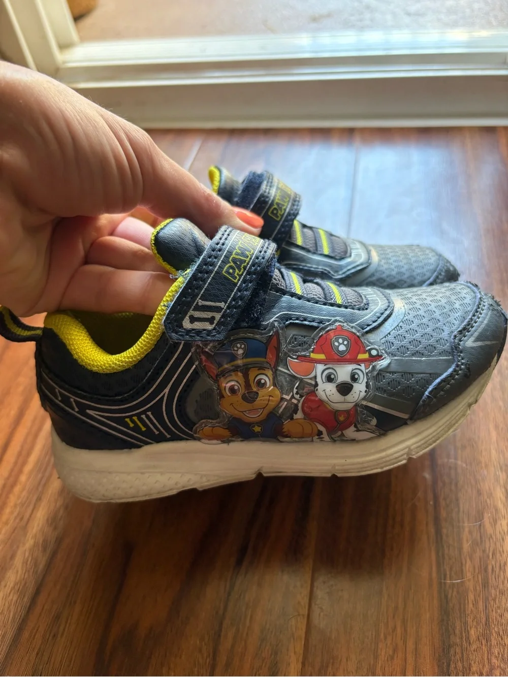 Paw Patrol Gray and Yellow Kids Sneaker Shoes